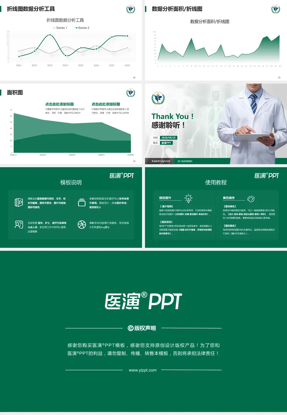 四川省肿瘤医院患者教育与指导PPT模板16:9格式幻灯片预览图7