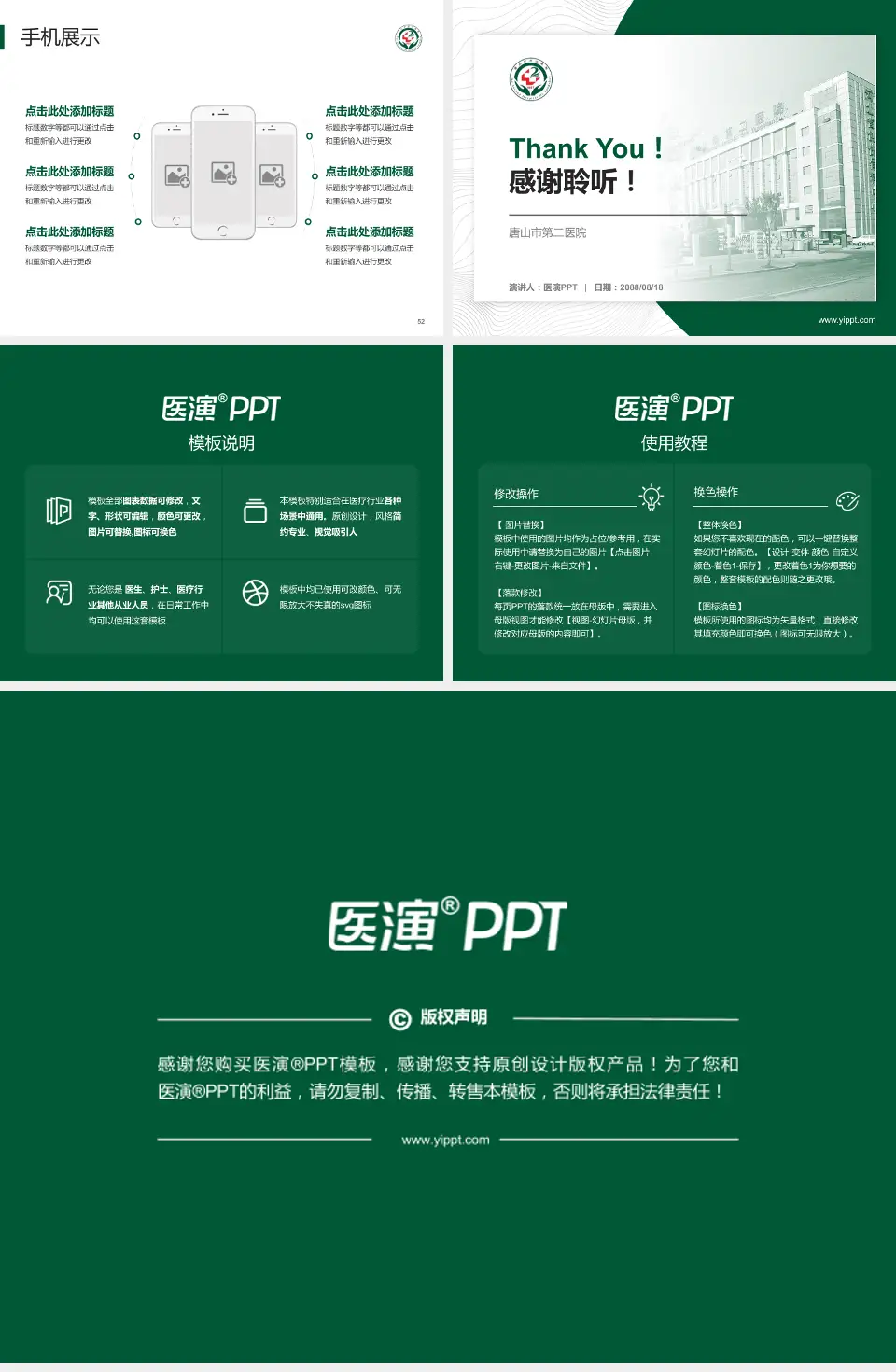 唐山市第二医院医院管理报告PPT模板4:3格式幻灯片预览图7