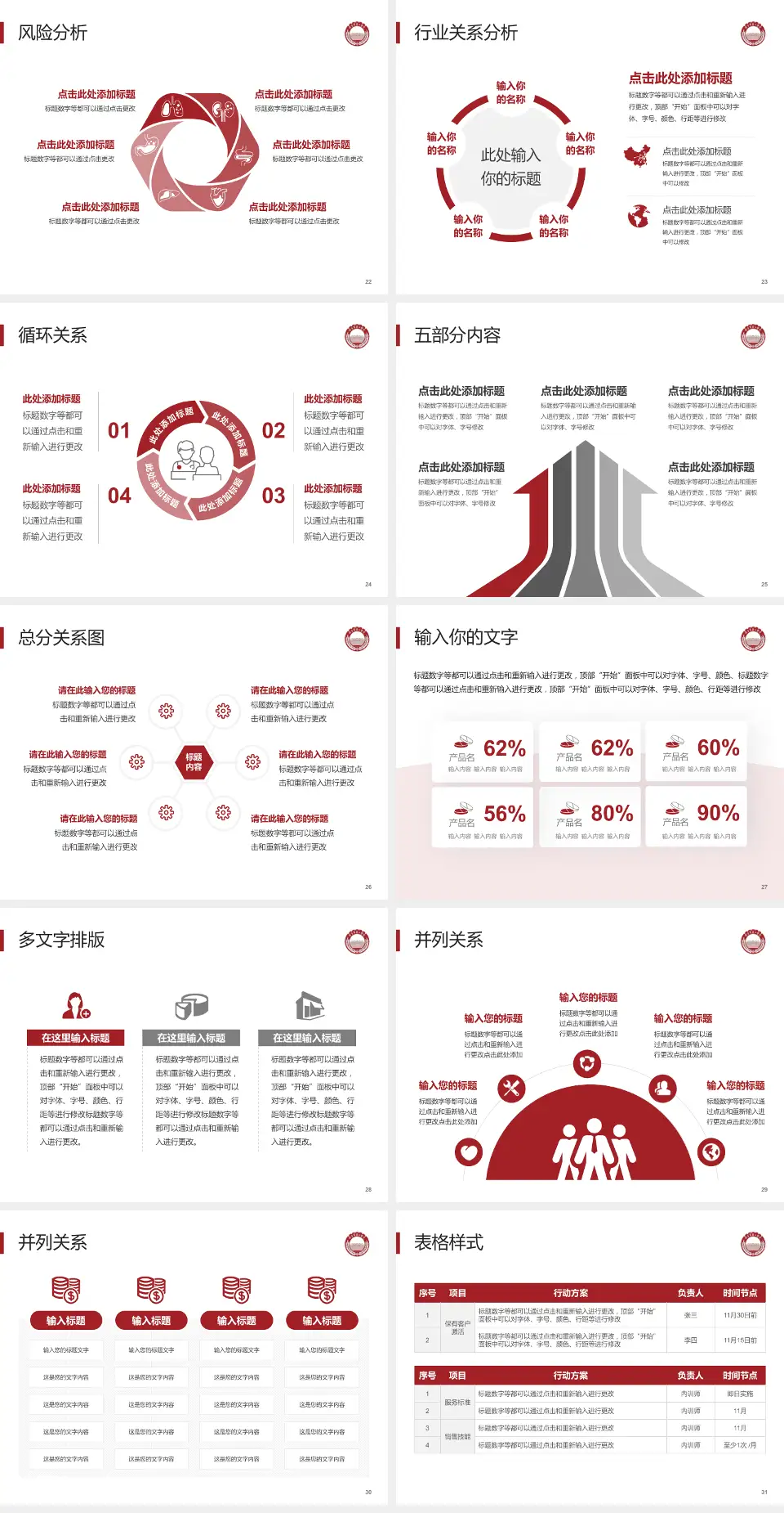 保定市第一医院科室介绍与推广PPT模板4:3格式幻灯片预览图4