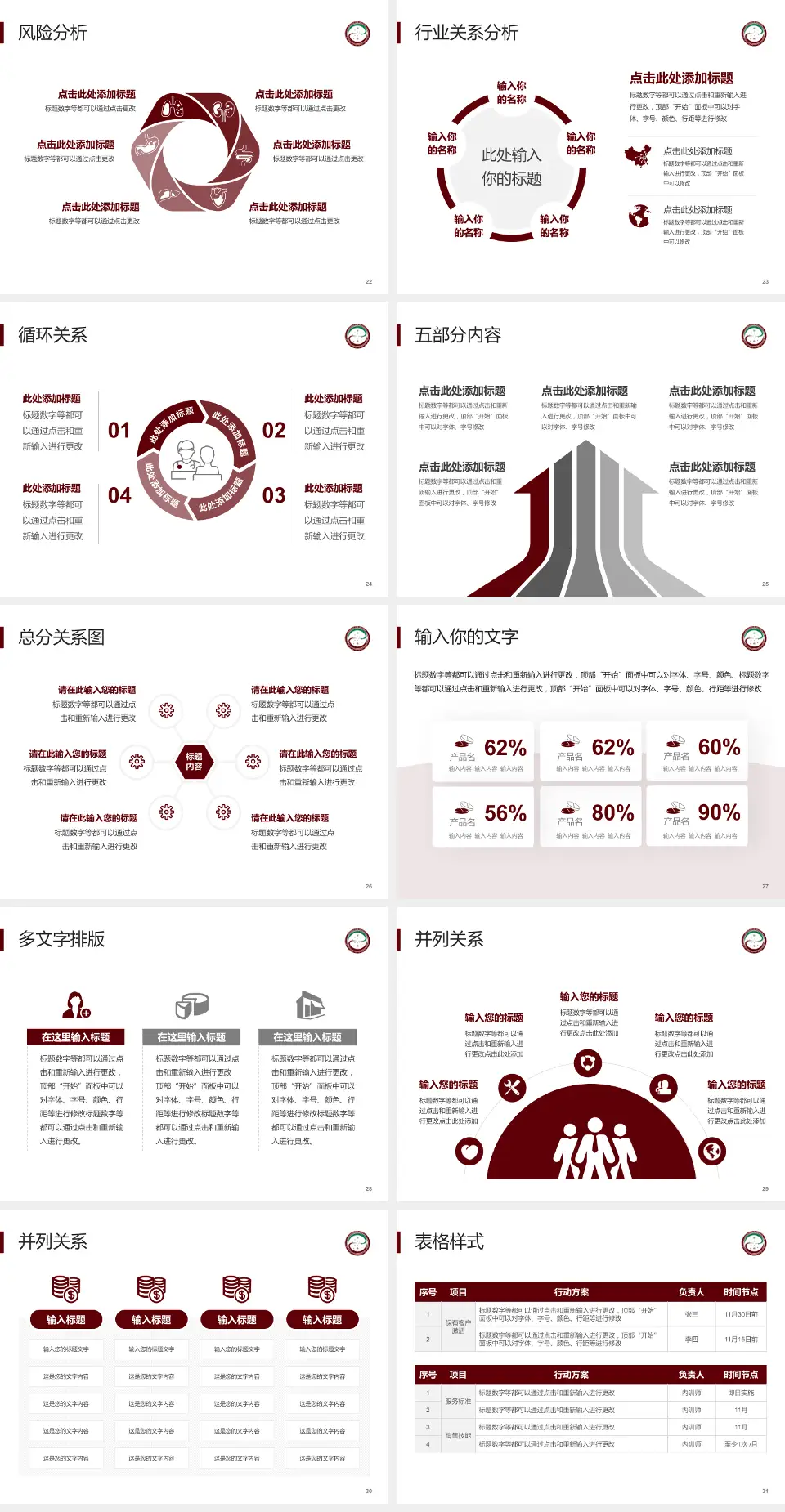 泸州市中医医院（大山坪院区）科室介绍与推广PPT模板4:3格式幻灯片预览图4