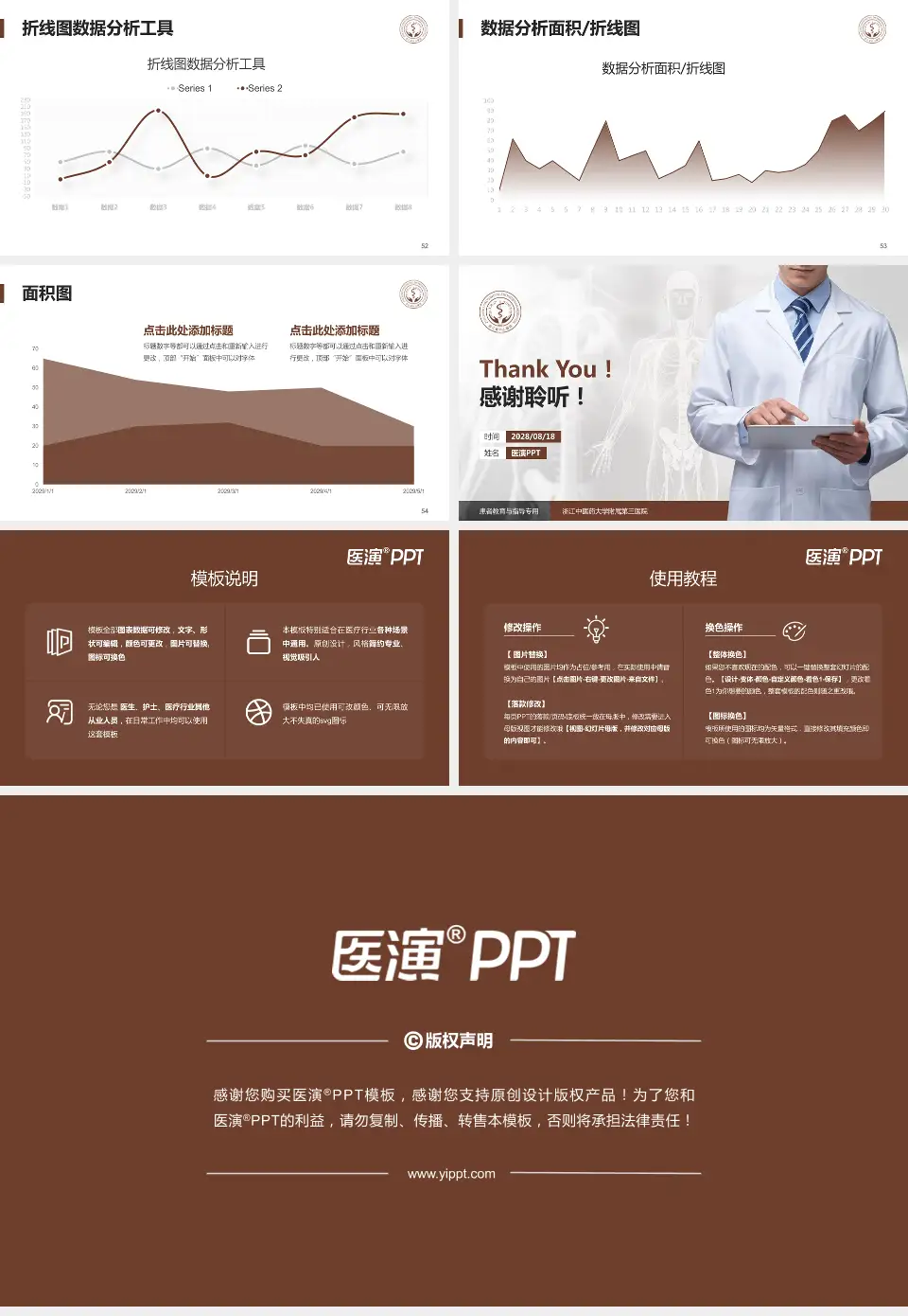 浙江中医药大学附属第三医院患者教育与指导PPT模板16:9格式幻灯片预览图7