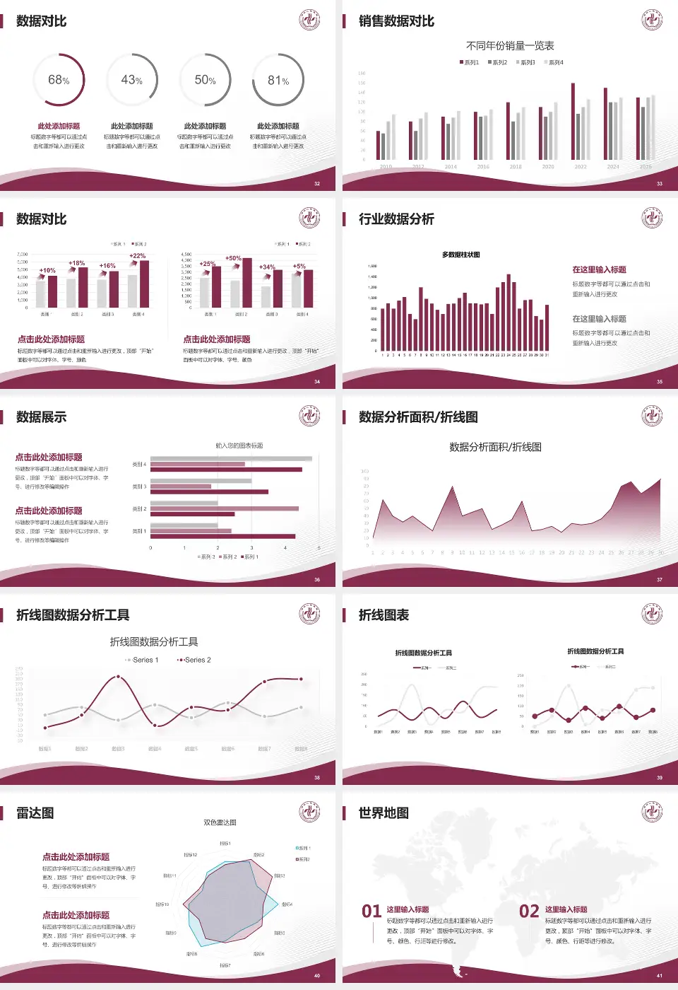 郑州人民医院总院会议与研讨会PPT模板16:9格式幻灯片预览图5