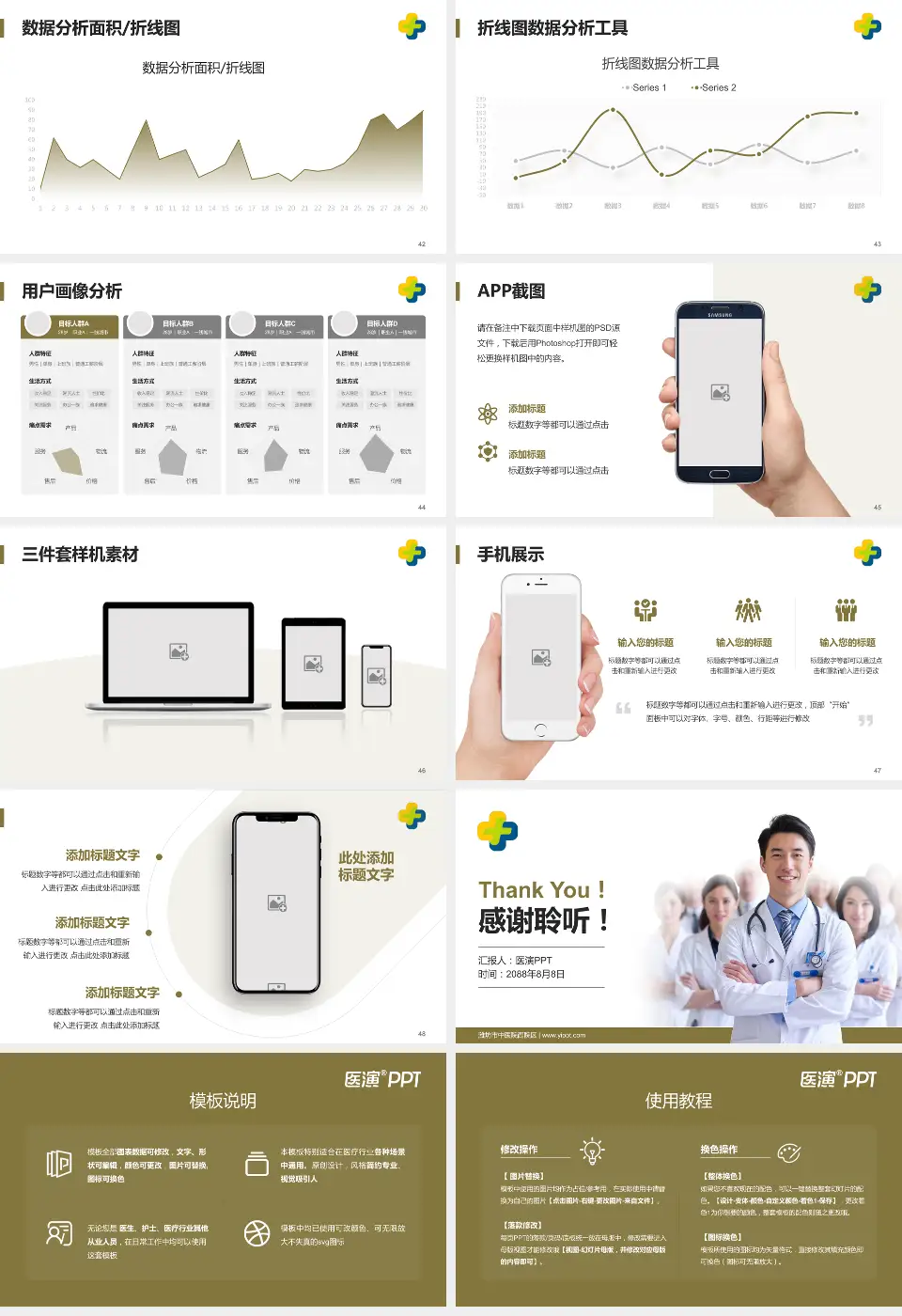 潍坊市中医院西院区科室介绍与推广PPT模板16:9格式幻灯片预览图6