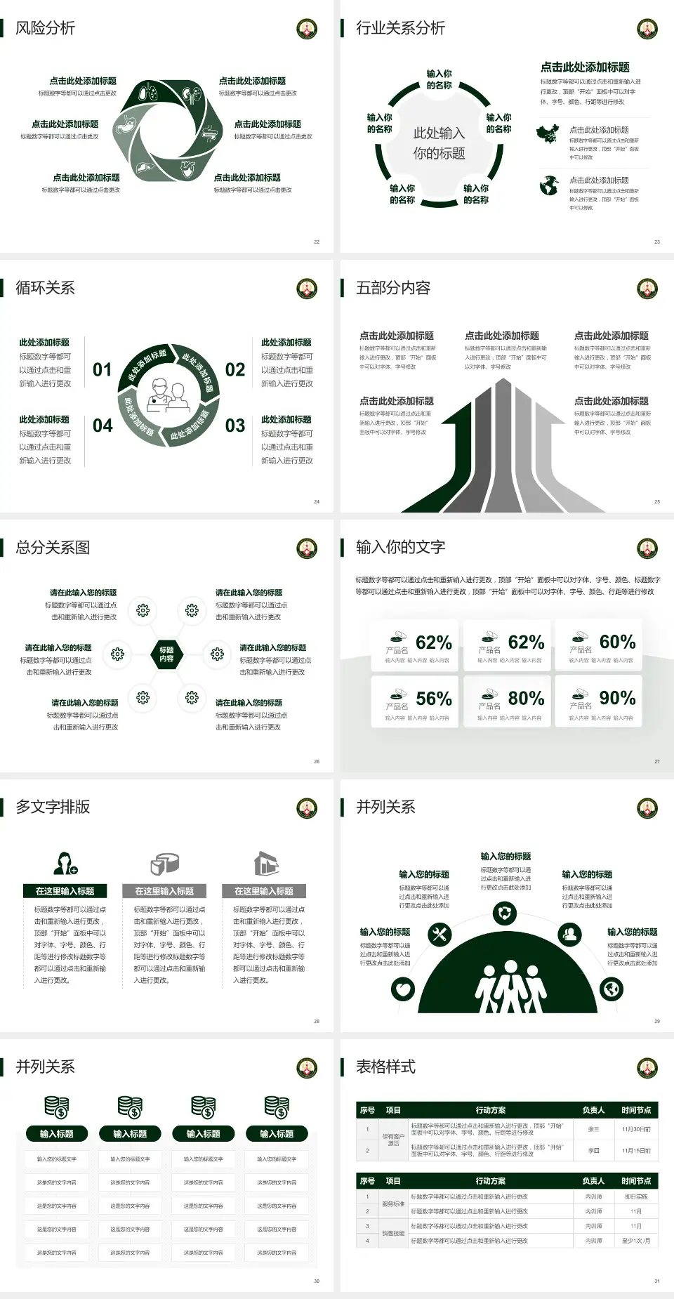 中国人民解放军火箭军总医院科室介绍与推广PPT模板4:3格式幻灯片预览图4