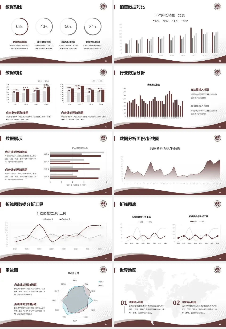 乐山市中医医院会议与研讨会PPT模板16:9格式幻灯片预览图5