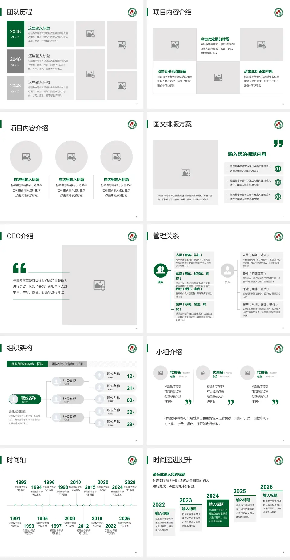 青岛西海岸新区中医医院医院管理报告PPT模板4:3格式幻灯片预览图3
