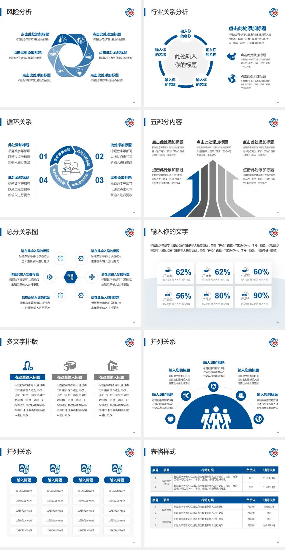 郑州市金水区总医院科室介绍与推广PPT模板4:3格式幻灯片预览图4