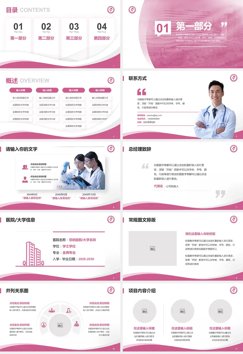 宜昌市妇幼保健院会议与研讨会PPT模板16:9格式幻灯片预览图2