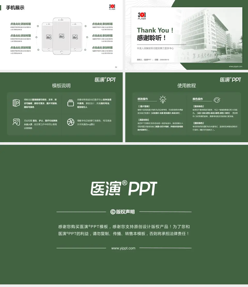 中国人民解放军总医院第三医学中心医院管理报告PPT模板16:9格式幻灯片预览图7