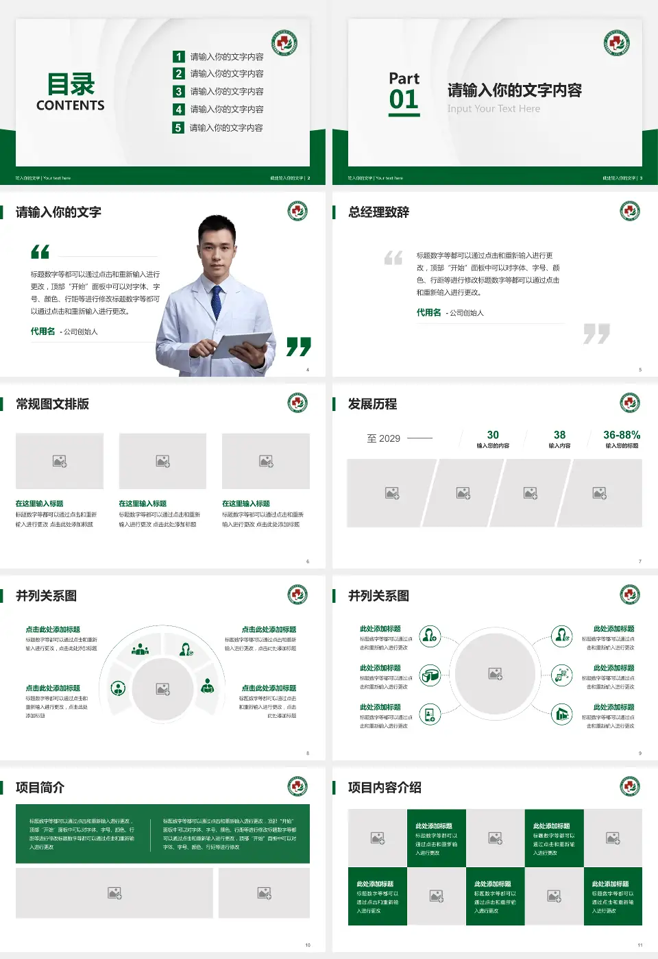 青岛西海岸新区中医医院医院管理报告PPT模板16:9格式幻灯片预览图2
