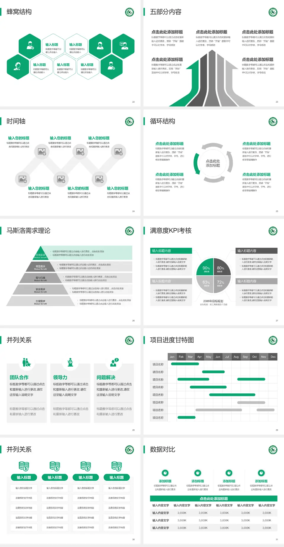 咸宁市中心医院医疗知识普及PPT模板4:3格式幻灯片预览图4
