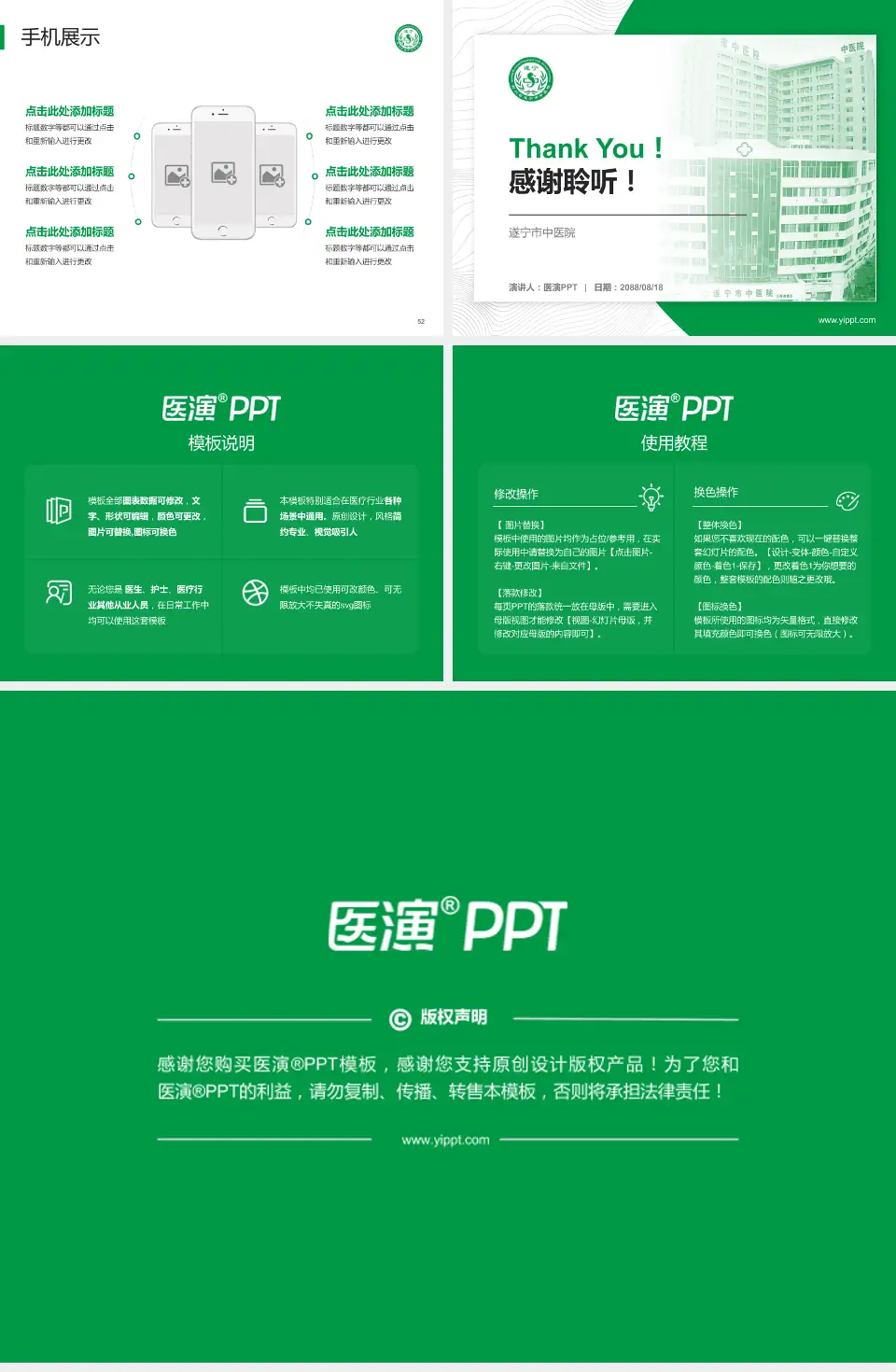 遂宁市中医院医院管理报告PPT模板4:3格式幻灯片预览图7