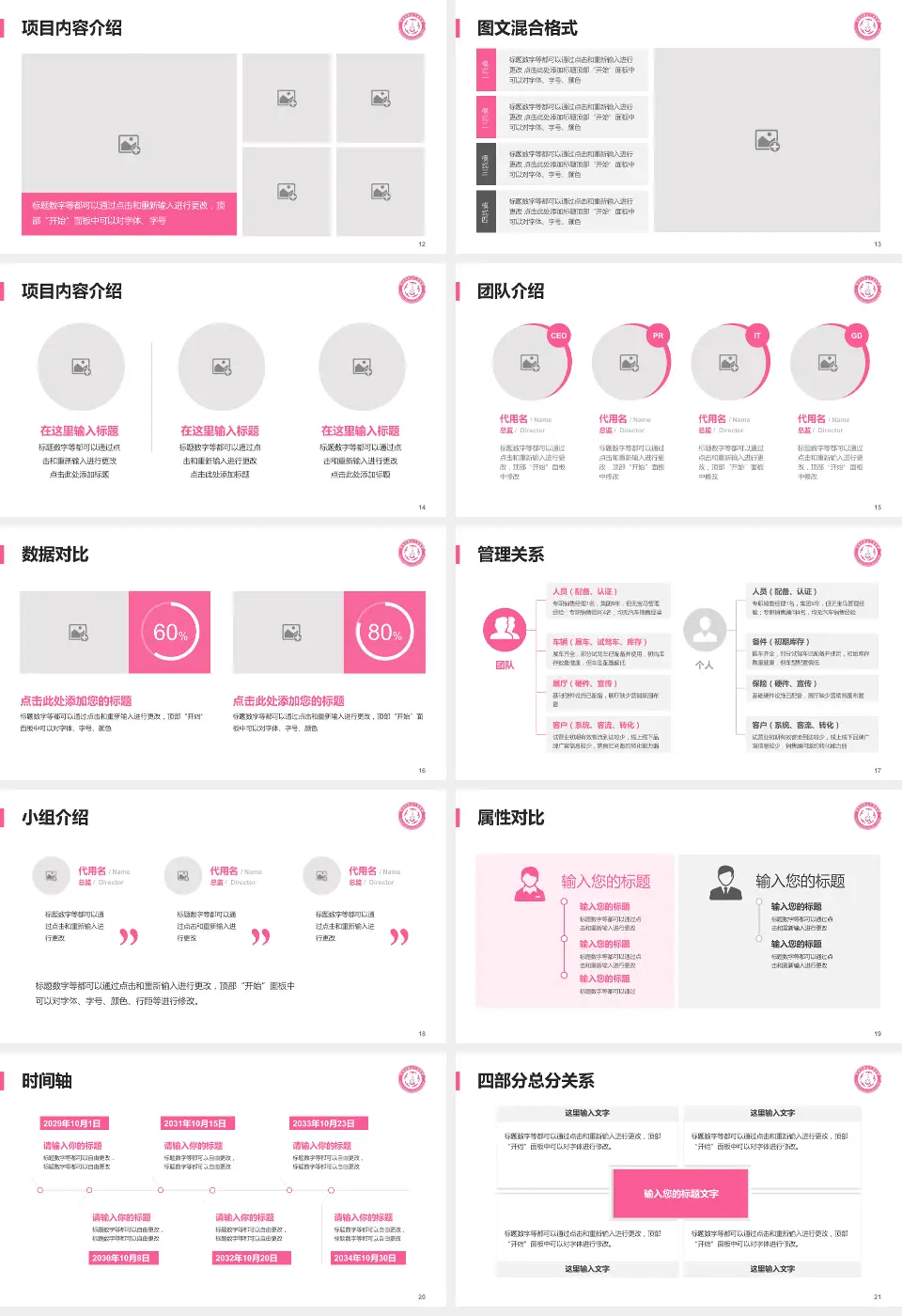 忻州市妇女儿童医院科室介绍与推广PPT模板16:9格式幻灯片预览图3