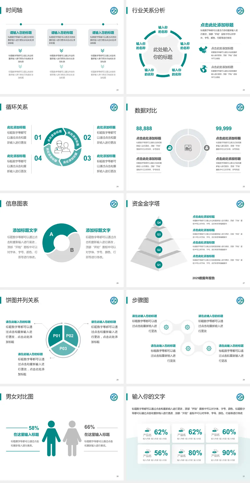 周口市中心医院人民路院区医院管理报告PPT模板4:3格式幻灯片预览图4