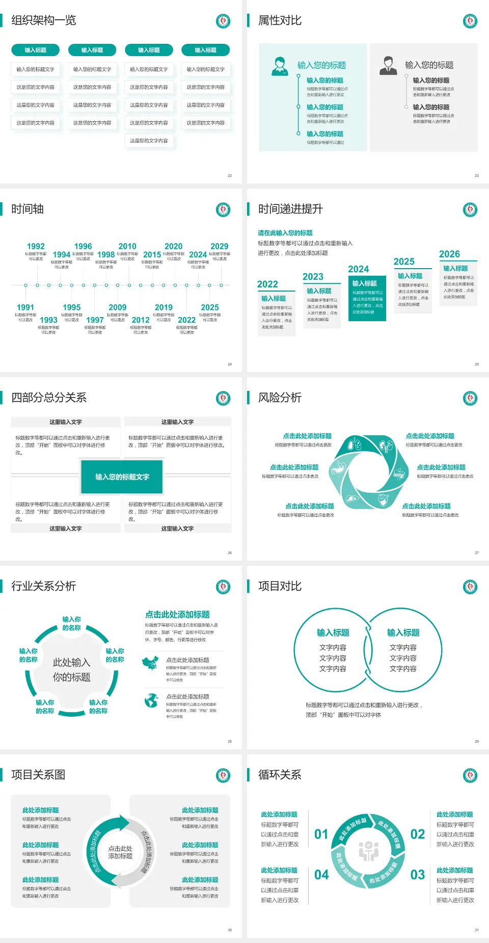 定州市人民医院医疗行业比赛专用PPT模板4:3格式幻灯片预览图4