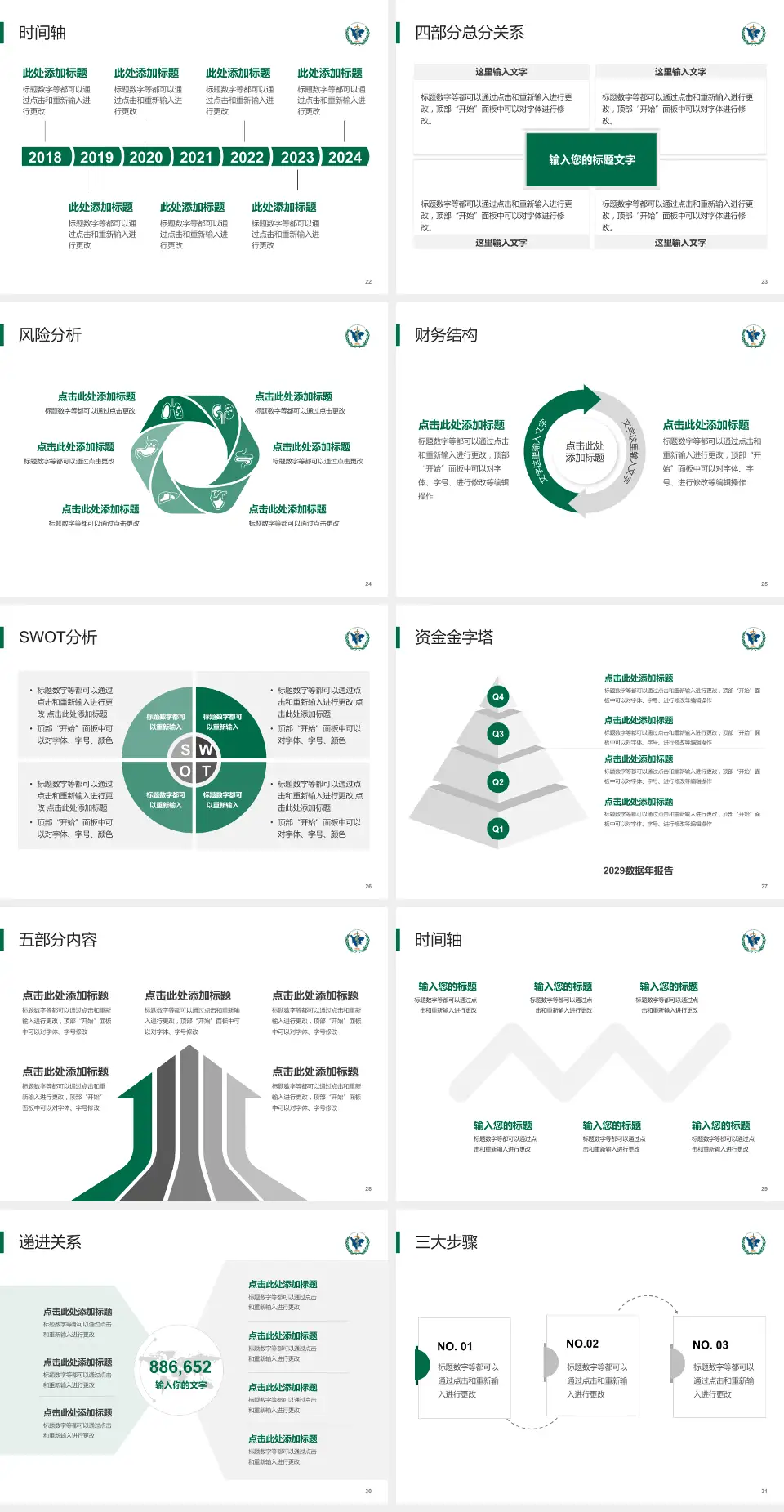 四川省肿瘤医院患者教育与指导PPT模板4:3格式幻灯片预览图4