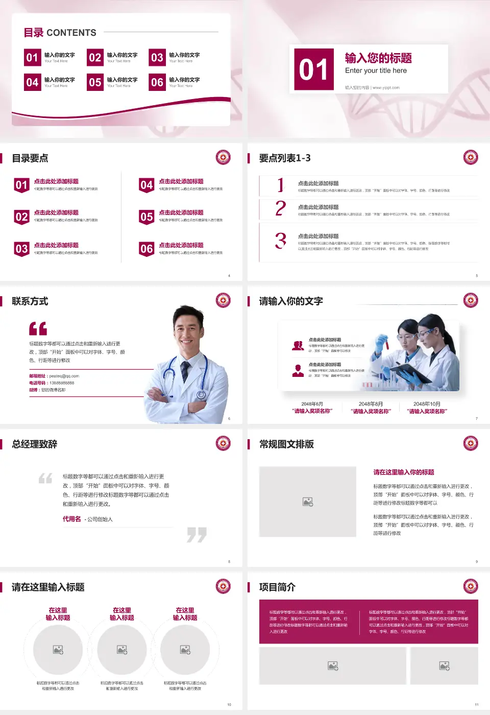 天津市北辰医院项目申请与汇报PPT模板16:9格式幻灯片预览图2