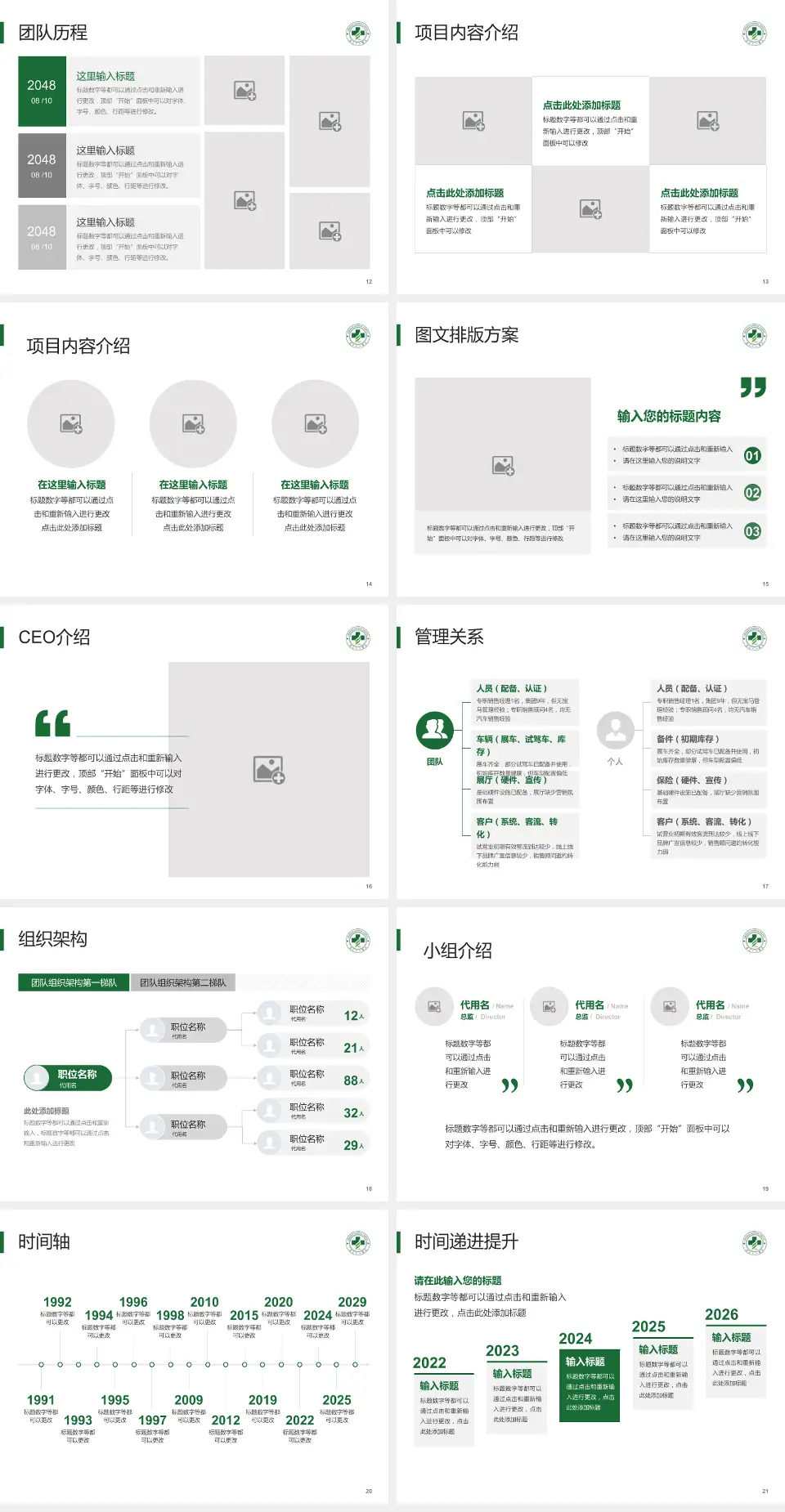 唐山工人医院医院管理报告PPT模板4:3格式幻灯片预览图3