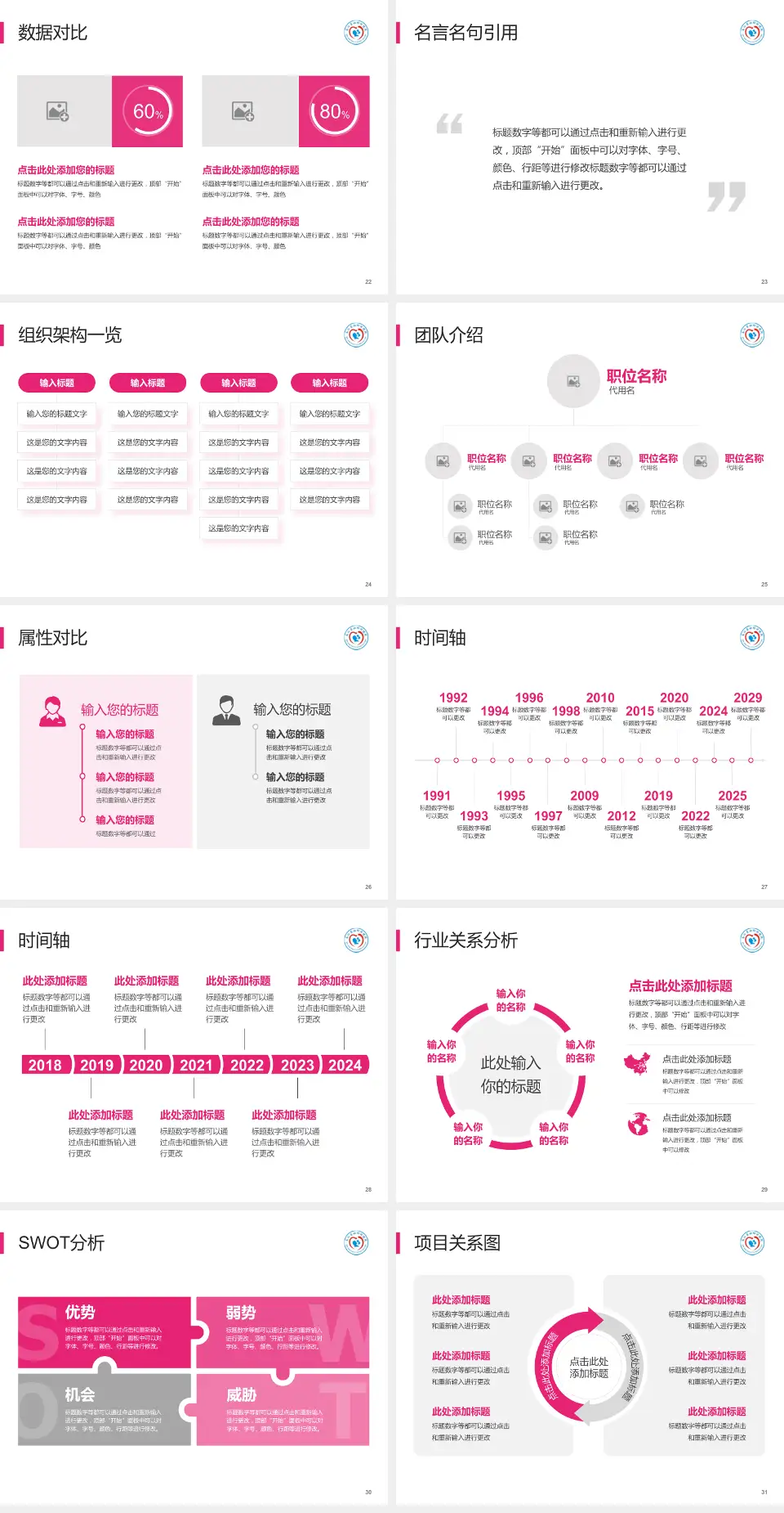 南江县妇幼保健院医院简介/日常通用PPT模板4:3格式幻灯片预览图4
