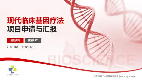 东营市第二人民医院东院区项目申请与汇报PPT模板