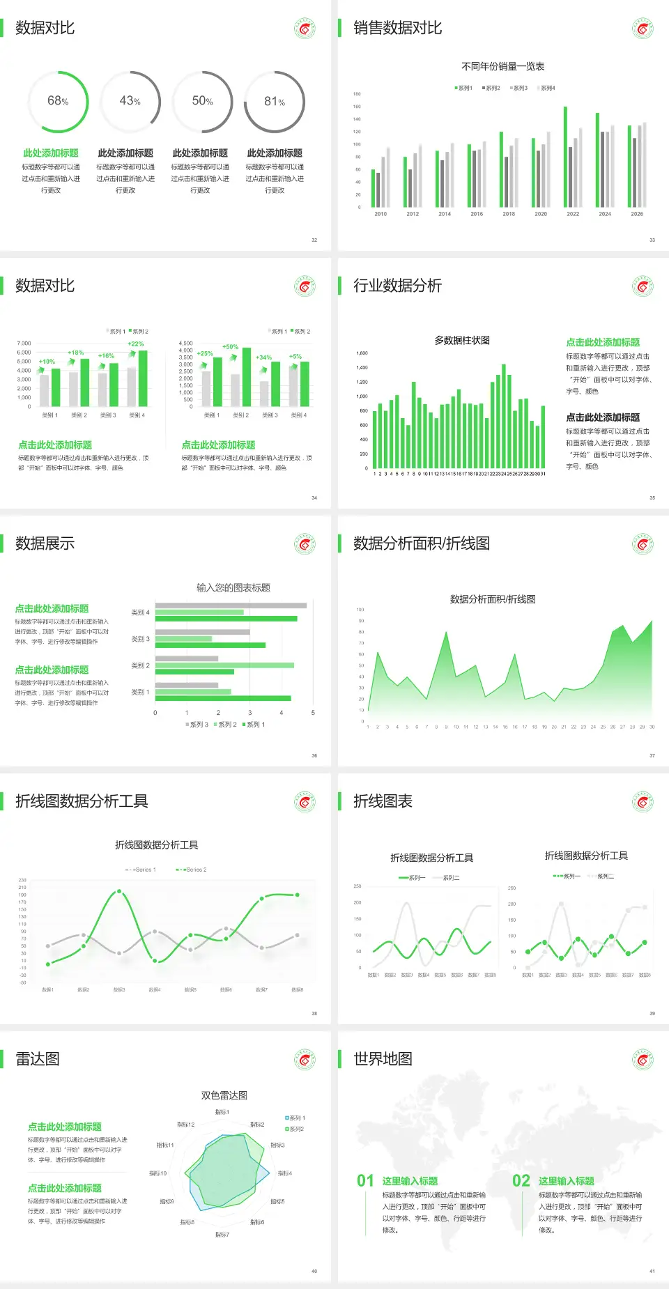 公主岭市中心医院会议与研讨会PPT模板4:3格式幻灯片预览图5