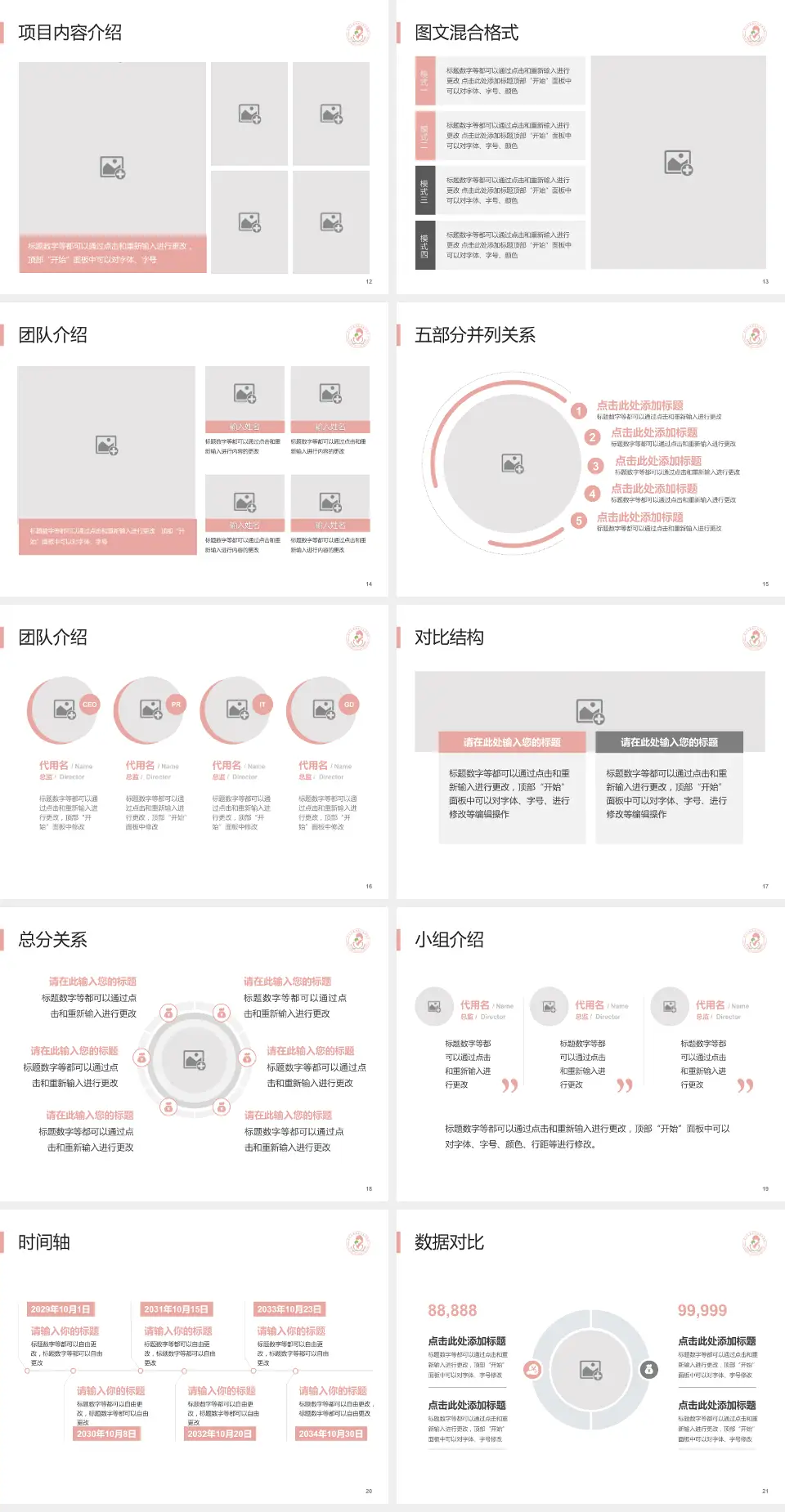 端州区妇幼保健院医疗知识普及PPT模板4:3格式幻灯片预览图3