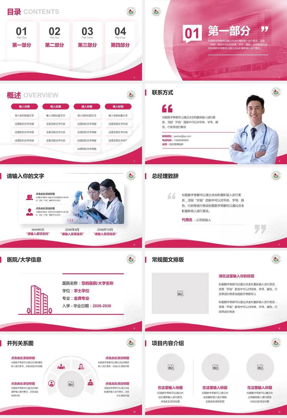 连云港市妇幼保健院会议与研讨会PPT模板16:9格式幻灯片预览图2