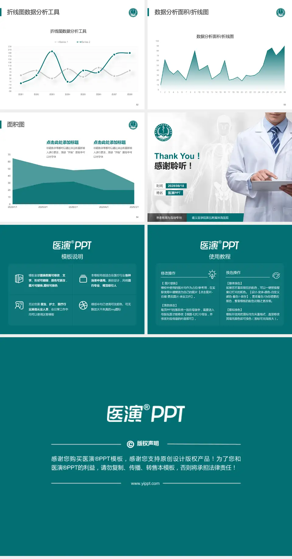 遵义医学院第五附属珠海医院患者教育与指导PPT模板4:3格式幻灯片预览图7