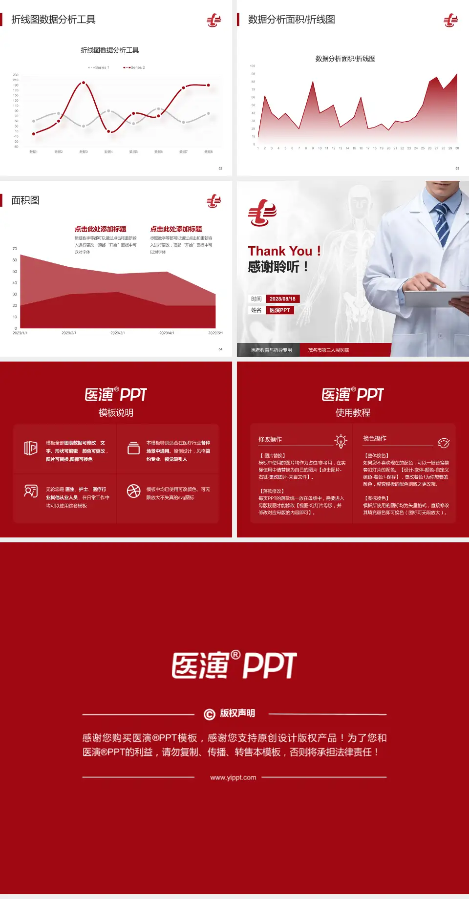 茂名市第三人民医院患者教育与指导PPT模板4:3格式幻灯片预览图7