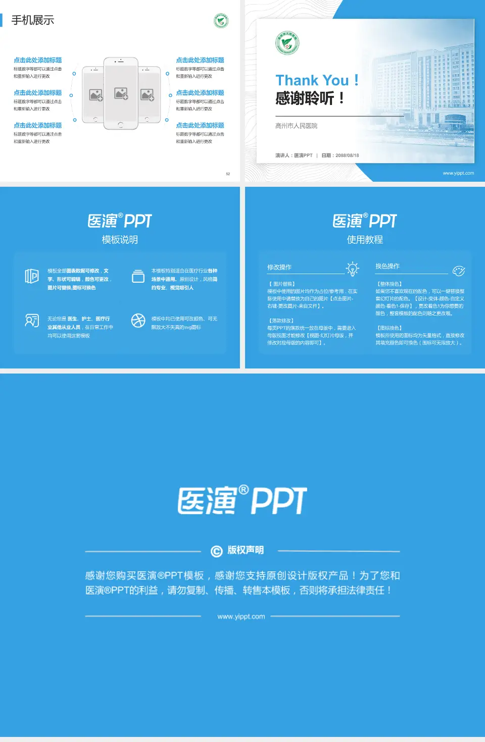 高州市人民医院医院管理报告PPT模板4:3格式幻灯片预览图7