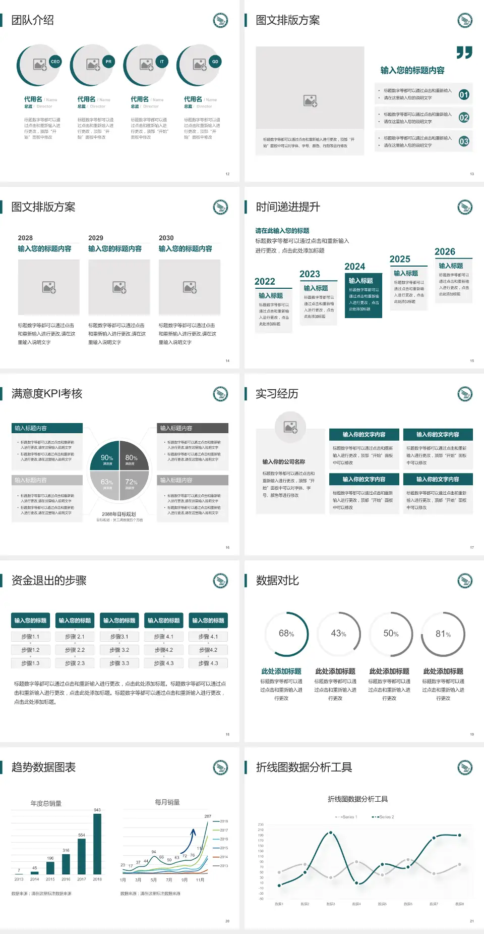 清远市人民医院培训与教育PPT模板4:3格式幻灯片预览图3