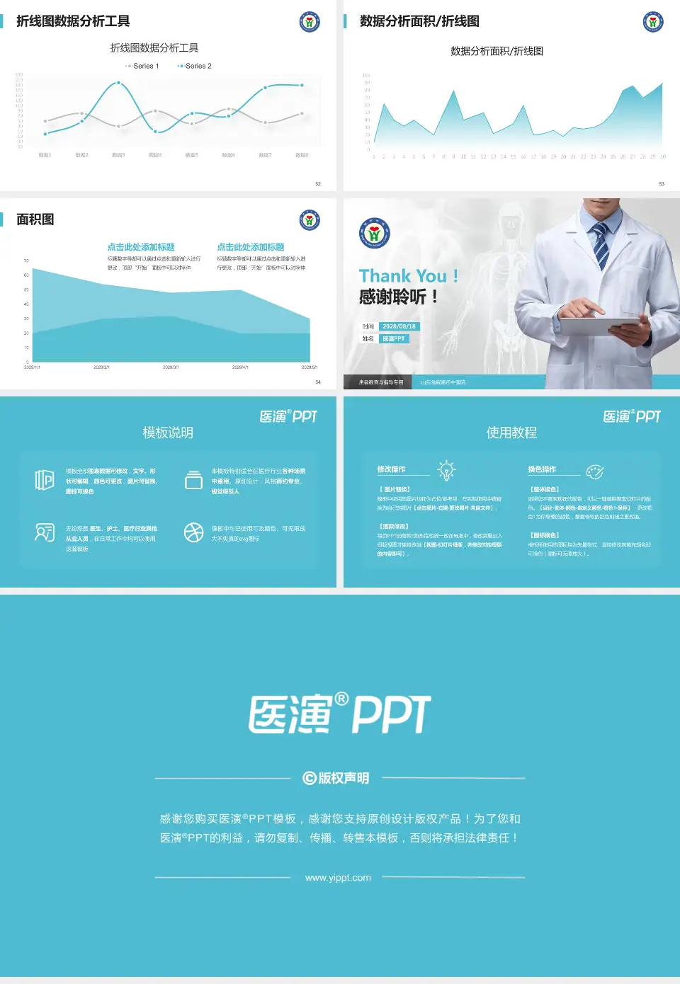 山东省威海市中医院患者教育与指导PPT模板16:9格式幻灯片预览图7