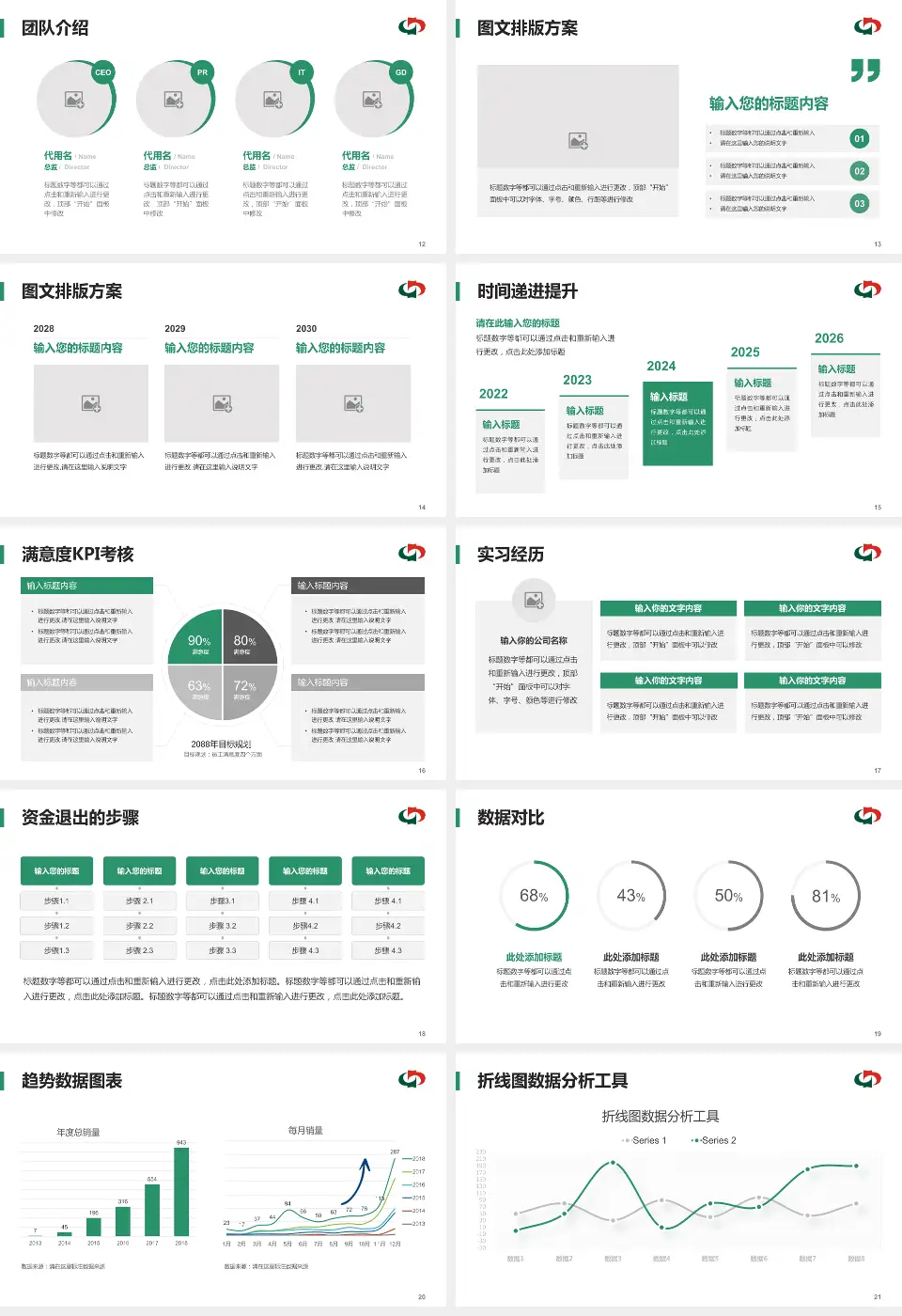 茂名市中医院培训与教育PPT模板16:9格式幻灯片预览图3