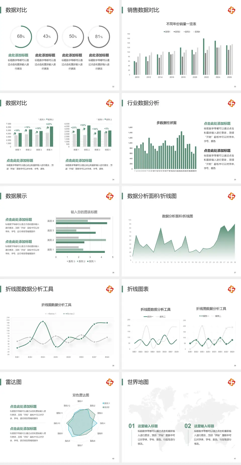 长春市儿童医院会议与研讨会PPT模板4:3格式幻灯片预览图5