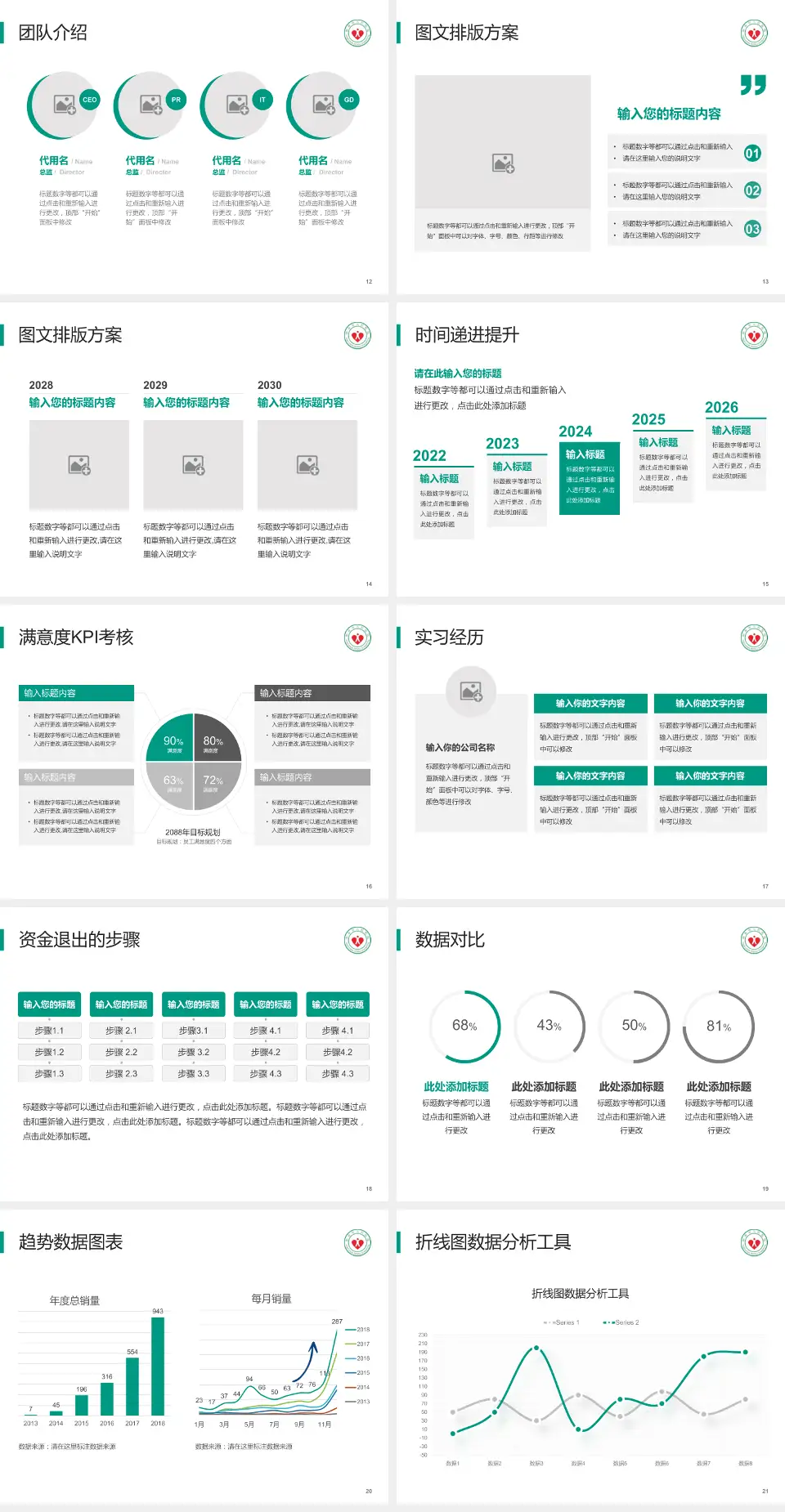 阳春市人民医院培训与教育PPT模板4:3格式幻灯片预览图3