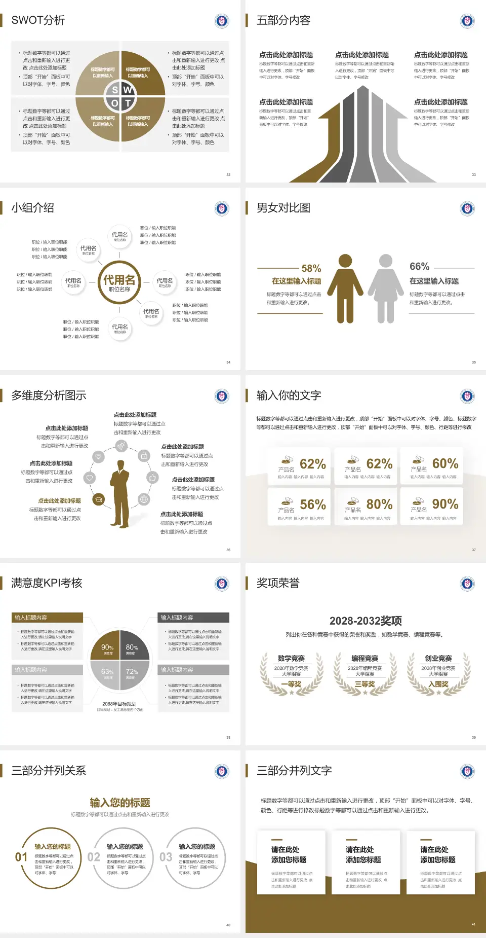 济南市第八人民医院医疗行业比赛专用PPT模板4:3格式幻灯片预览图5