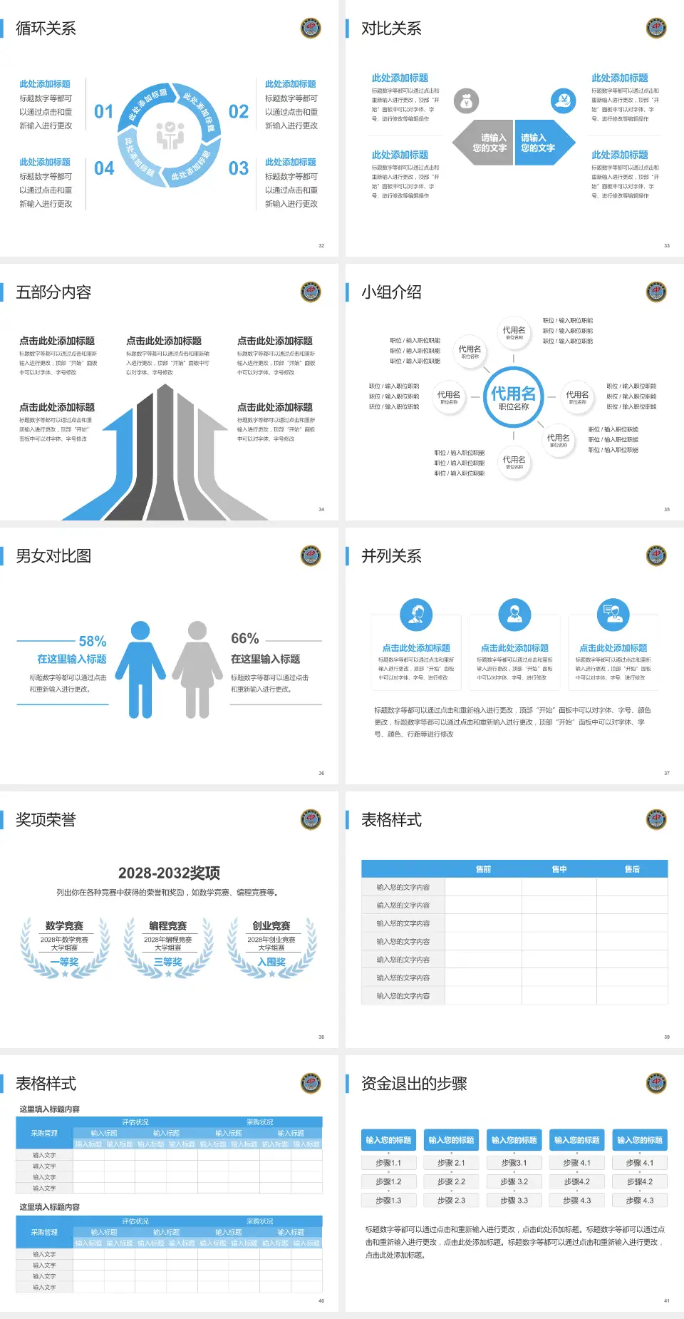 长春市中心医院医院简介/日常通用PPT模板4:3格式幻灯片预览图5