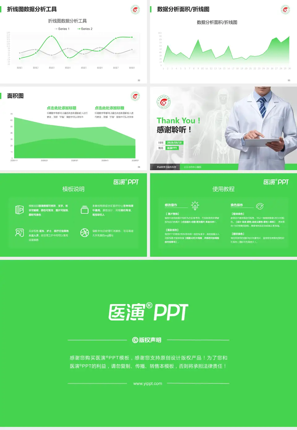 公主岭市中心医院患者教育与指导PPT模板16:9格式幻灯片预览图7