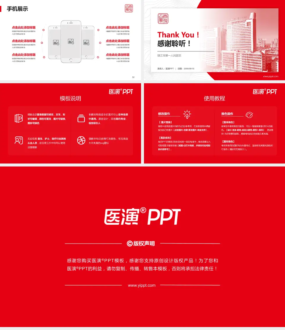 镇江市第一人民医院医院管理报告PPT模板16:9格式幻灯片预览图7