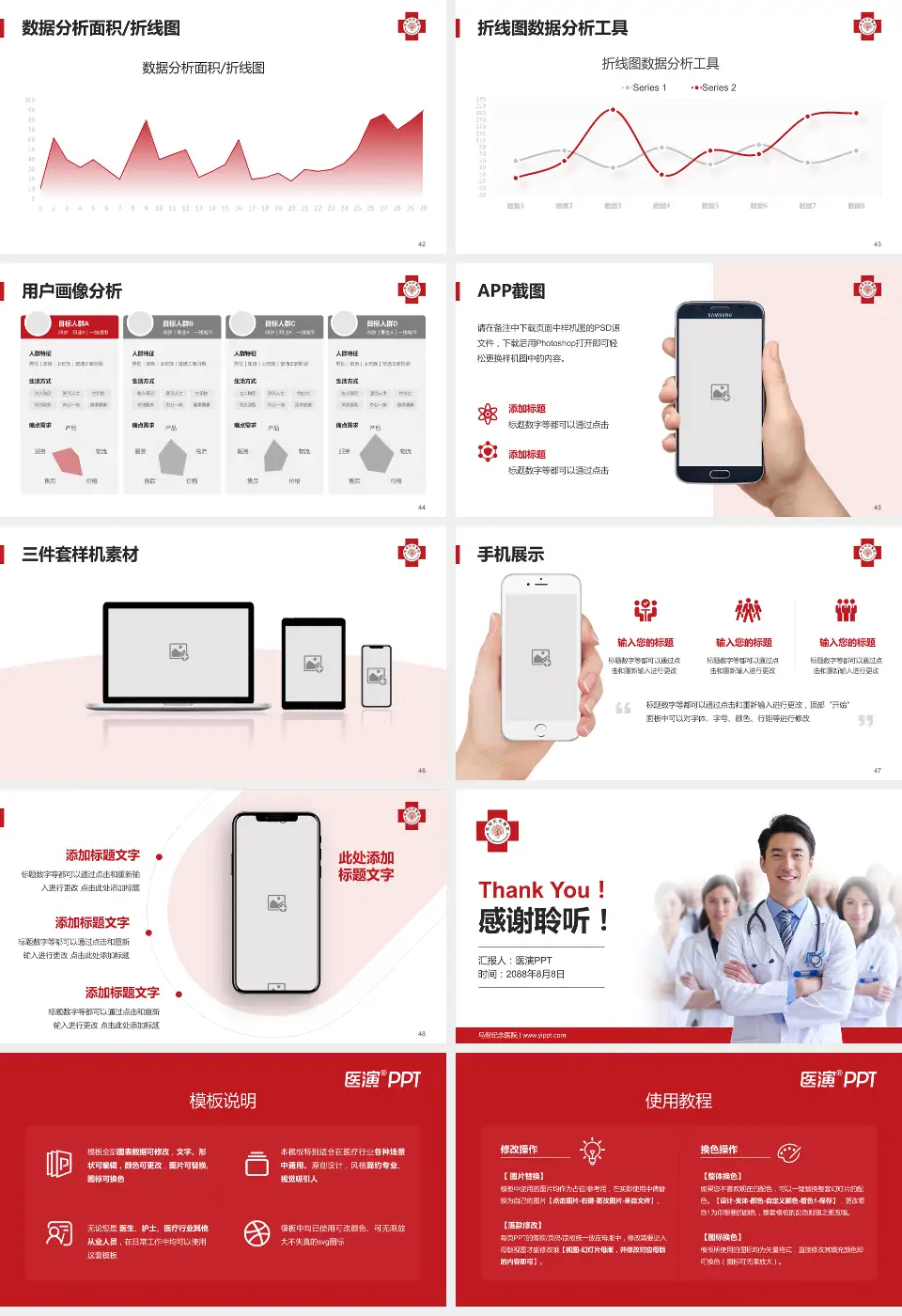 马偕纪念医院科室介绍与推广PPT模板16:9格式幻灯片预览图6