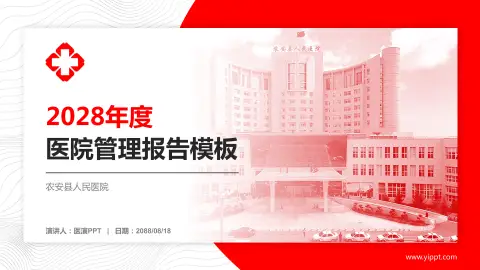 农安县人民医院医院管理报告PPT模板
