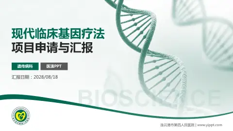 连云港市第四人民医院项目申请与汇报PPT模板