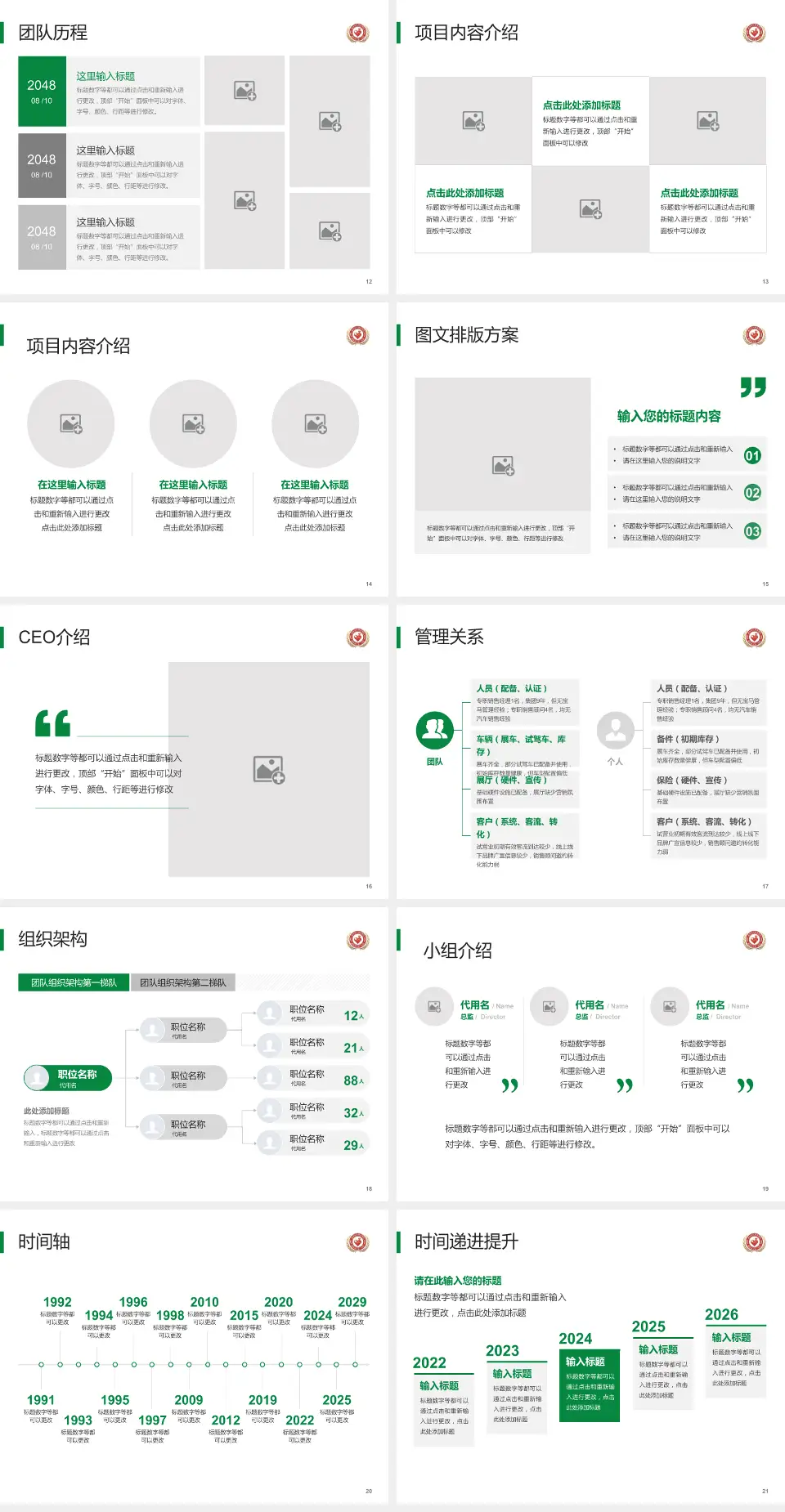 威海市妇幼保健院南院医院管理报告PPT模板4:3格式幻灯片预览图3