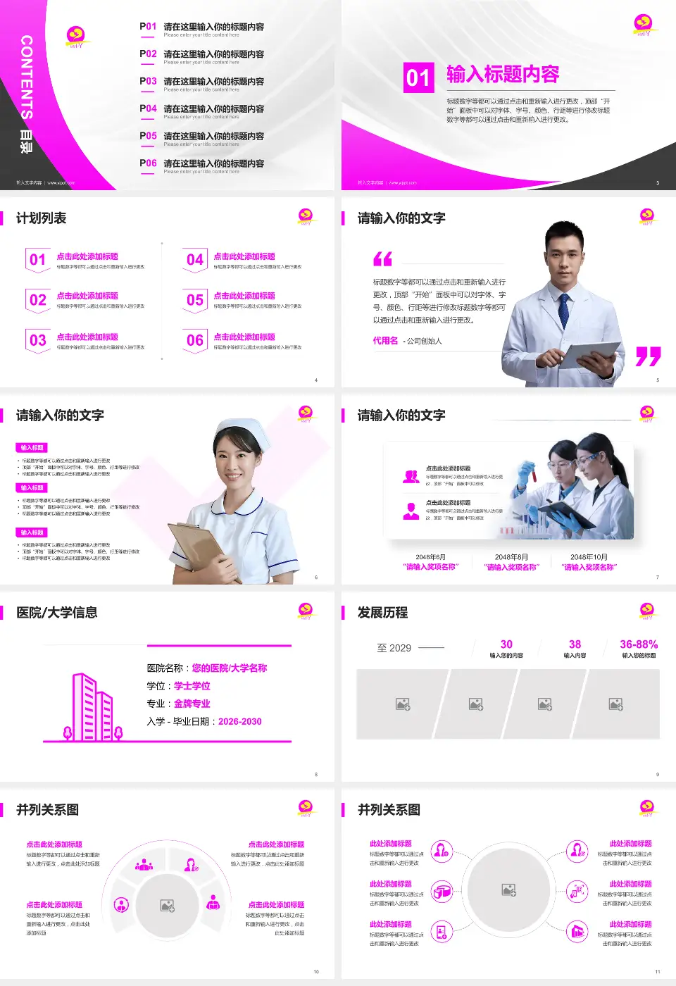 茂名市妇幼保健院医疗行业比赛专用PPT模板16:9格式幻灯片预览图2