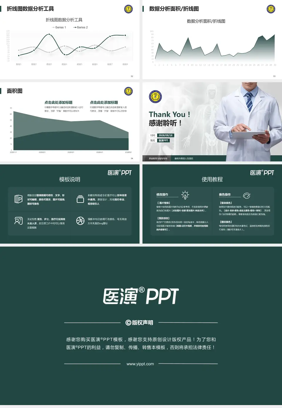 重庆市第四人民医院患者教育与指导PPT模板16:9格式幻灯片预览图7