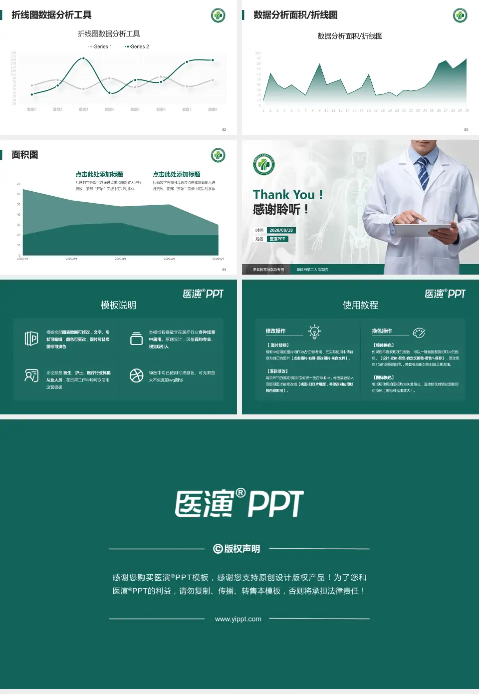 重庆市第二人民医院患者教育与指导PPT模板16:9格式幻灯片预览图7