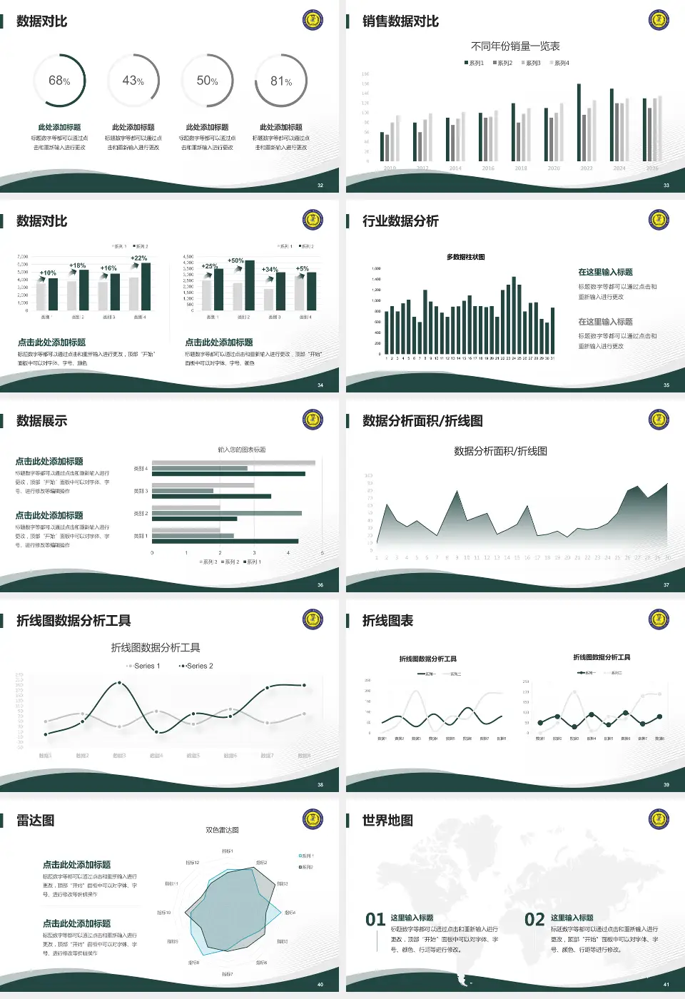 重庆市第四人民医院会议与研讨会PPT模板16:9格式幻灯片预览图5