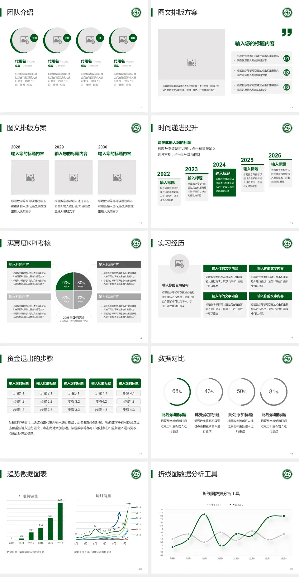 重庆市第十一人民医院培训与教育PPT模板4:3格式幻灯片预览图3