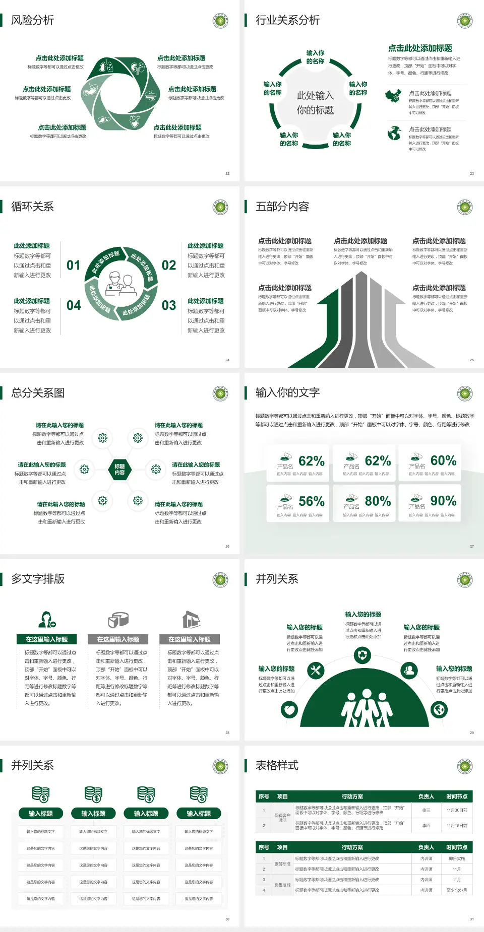 重庆市中医院科室介绍与推广PPT模板4:3格式幻灯片预览图4
