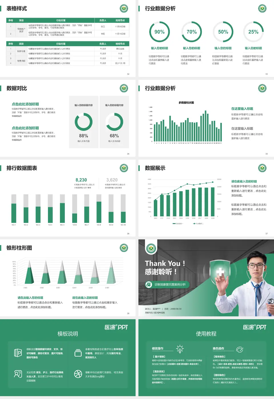 昆明市东川区精神病院医疗知识普及PPT模板16:9格式幻灯片预览图5